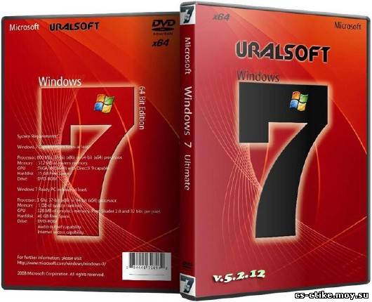 Windows 7 x64 Ultimate UralSOFT v.5.2.12 (RUS/2012)
